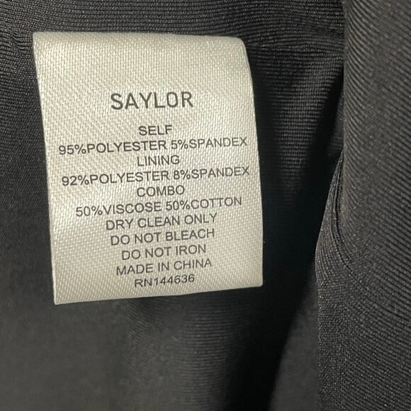 NWT Saylor Black Metallic Rainbow Sequin Striped Mini Dress Womens Small - Picture 8 of 9